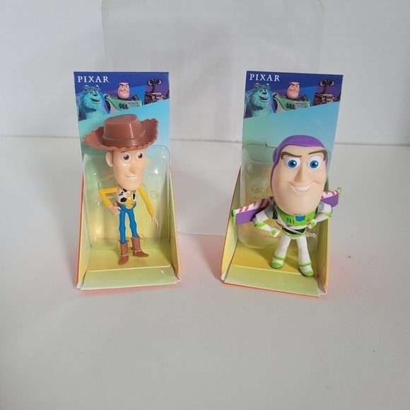Pixar Mini BUZZ LIGHTYEAR /WOODY Vinyl Figure *NEW* 2.5" 2024 Disney Toy Story - Picture 1 of 7